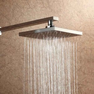 7.9 Inch Basics Rainfall Shower Head Rectangular/Contemporary Shower Head Polished Chrome