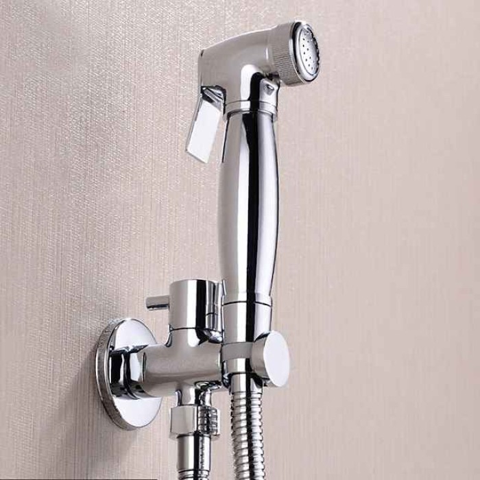 Brass Bathroom Sink Faucet,Single Handle One Hole Self-Cleaning  Handheld bidet Sprayer with Cold Water Only