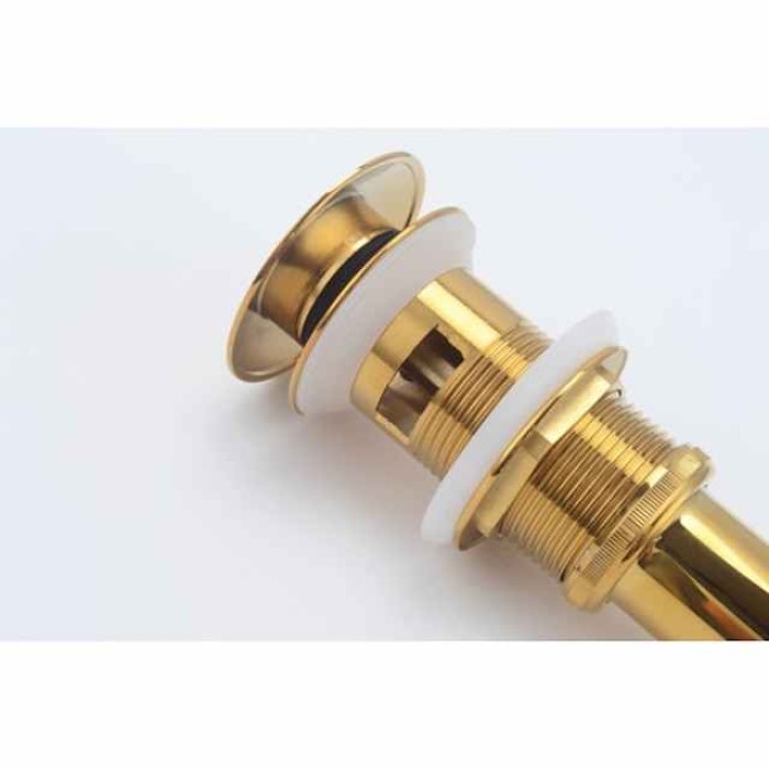 Brass Contemporary Faucet Accessory,Superior Quality Ti-PVD Finish Pop-up Water Drain With Overflow