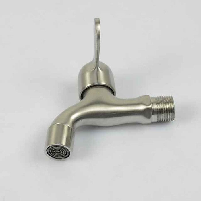 Stainless Steel Single Handle Faucet Accessory,Superior Quality Wall Installed Washing Machine Tap