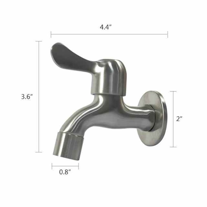 Stainless Steel Single Handle Faucet Accessory,Superior Quality Wall Installed Washing Machine Tap