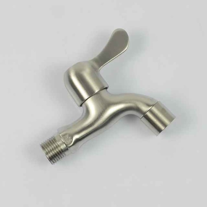 Stainless Steel Single Handle Faucet Accessory,Superior Quality Wall Installed Washing Machine Tap