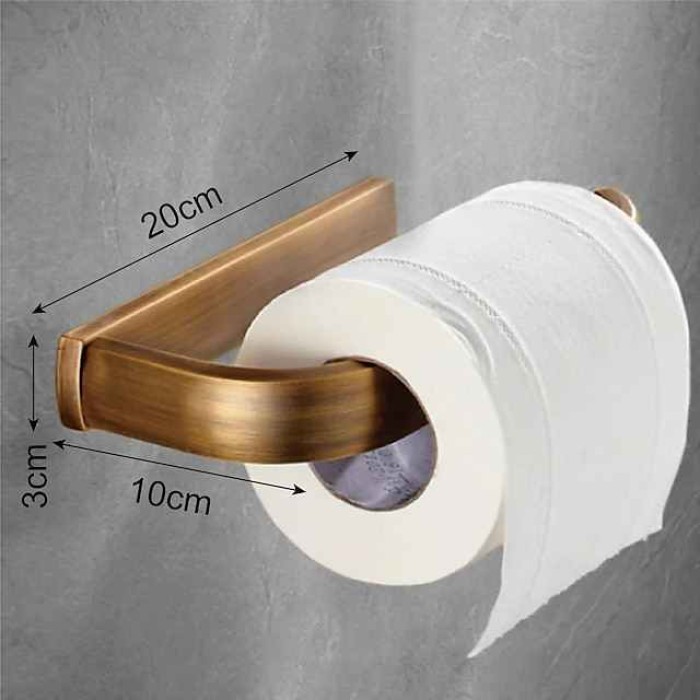 Toilet Paper Holders Contemporary Brass Roll Paper Holder Matte Brass 1pc