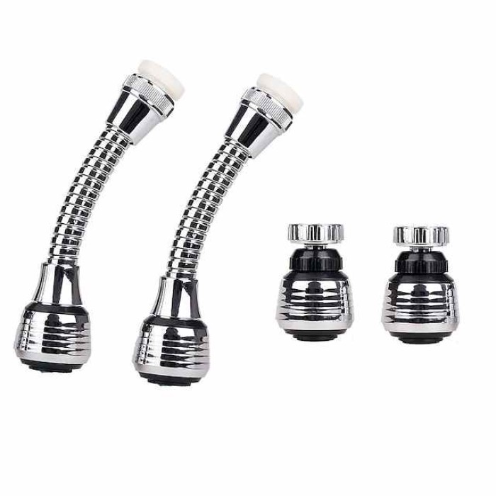 Kitchen Sink Faucet Sprayer Water Saving Aerator 360 Degrees Rotatable Bubbler Filter Free To Bend Nozzle Flexible Tap