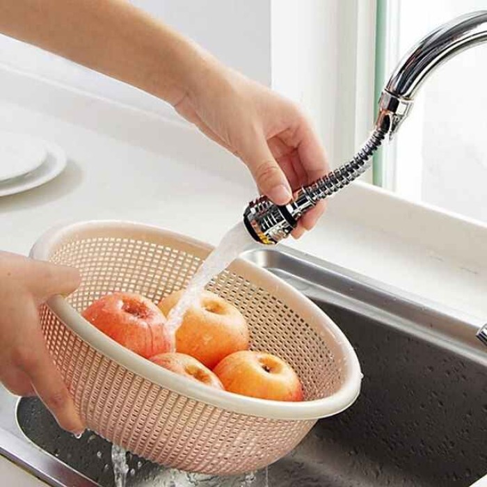 360 Degree Rotatable Water Saving Faucet Tap Aerator ABS Faucet Nozzle Filter Water Faucet Bubbler Aerator