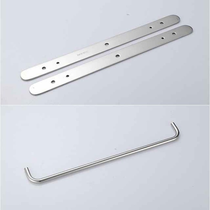 Bathroom Towel Bar Chrome Multilayer New Design Stainless Steel Bath 3 Rods Towel Rack Wall Mounted Silvery 1pc