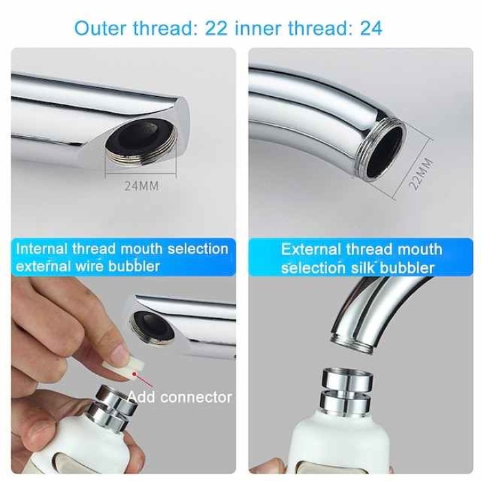 Rotatable Bathroom Kitchen Accessories Water Saver 3 Modes Water Tap Filter Faucet