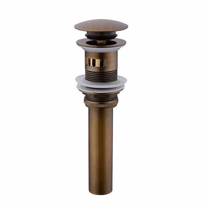 Faucet Accessory,Superior Quality Pop-up Water Drain With Overflow Contemporary Brass Chrome