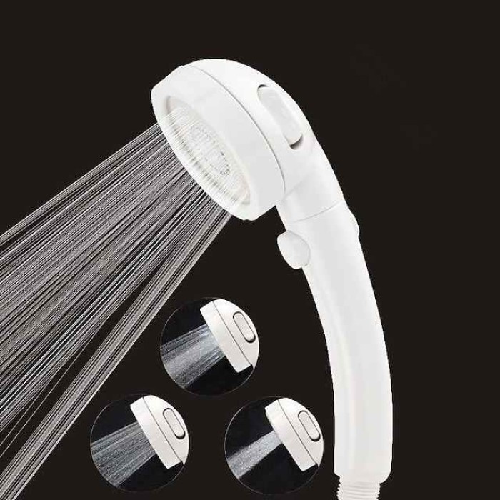 Contemporary Hand Shower / Rain Shower Plastic Feature - Water-saving / Stop Pause Button, Shower Head