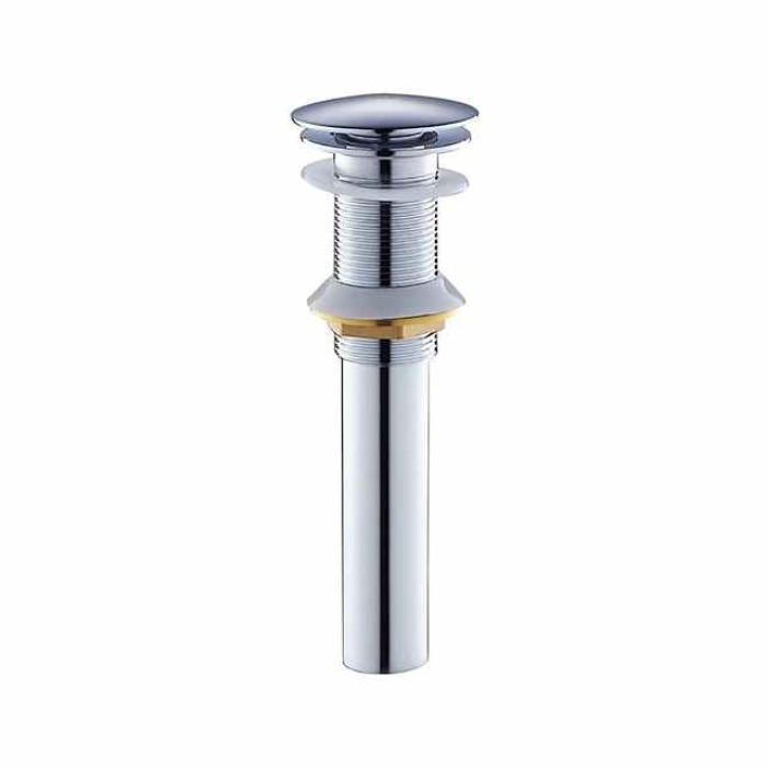 Brass Pop Up Sink Drain Stopper with Overflow Bathroom Faucet Vessel Vanity Sink Drainer