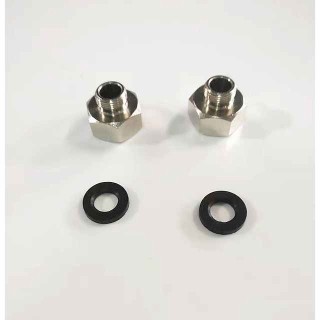 Pipe Fitting Adapter Male G 9/16 Thread To Female G 1/2 Thread 2 pieces (1 pair)