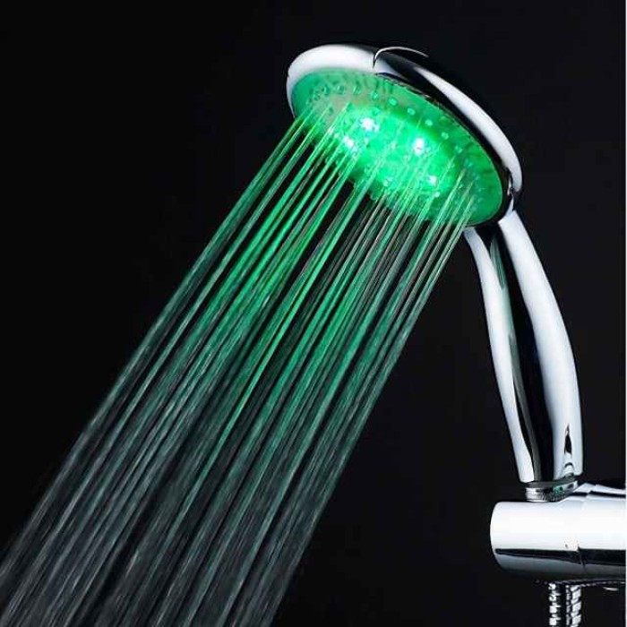 Wall Mounted,Contemporary LED Hand Shower,A Grade ABS Jet+Rainfall Spray Function Shower