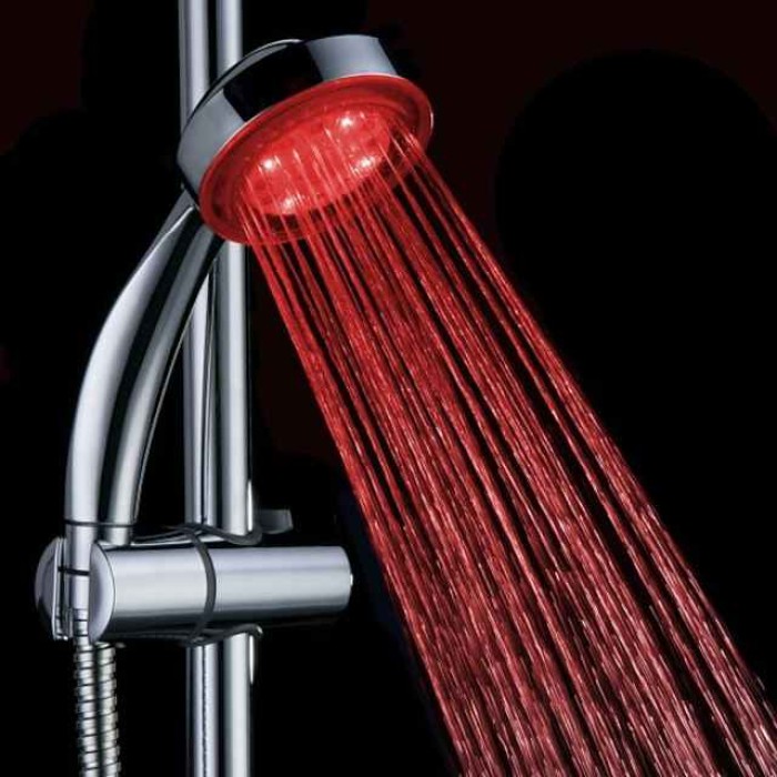 LED Shower Head Color Changing 2 Water Mode 7 Color Glow Light Automatically Changing Handheld Showerhead