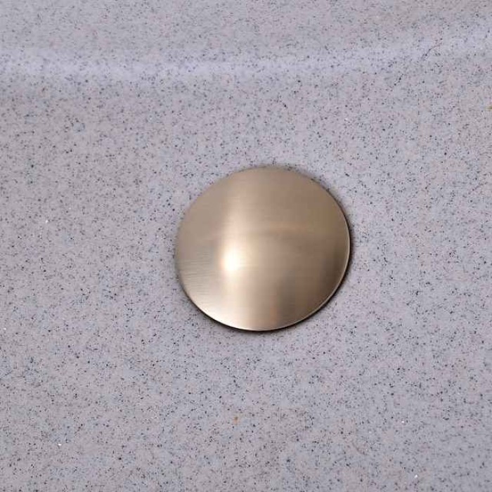 Brass Pop Up Sink Drain Stopper with Overflow Bathroom Faucet Vessel Vanity Sink Drainer