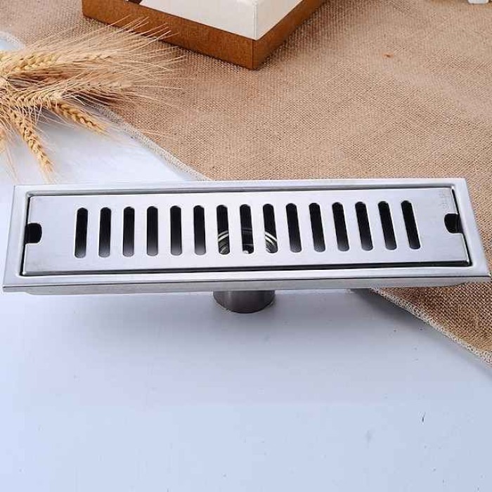 Creative Modern Stainless Steel Drain,Floor Mounted Rectangle Bathroom Accessories