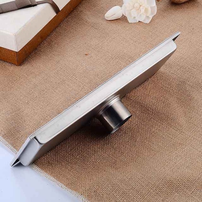 Creative Modern Stainless Steel Drain,Floor Mounted Rectangle Bathroom Accessories