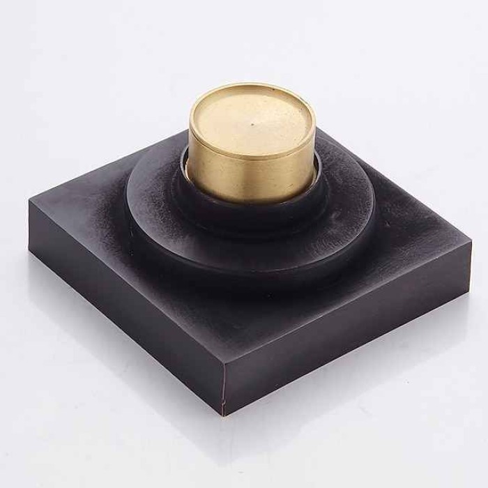 Brass Floor Mounted Bathroom Shower Floor Drain Floor Filter Square Simple Toilet Sink Drainage Filter