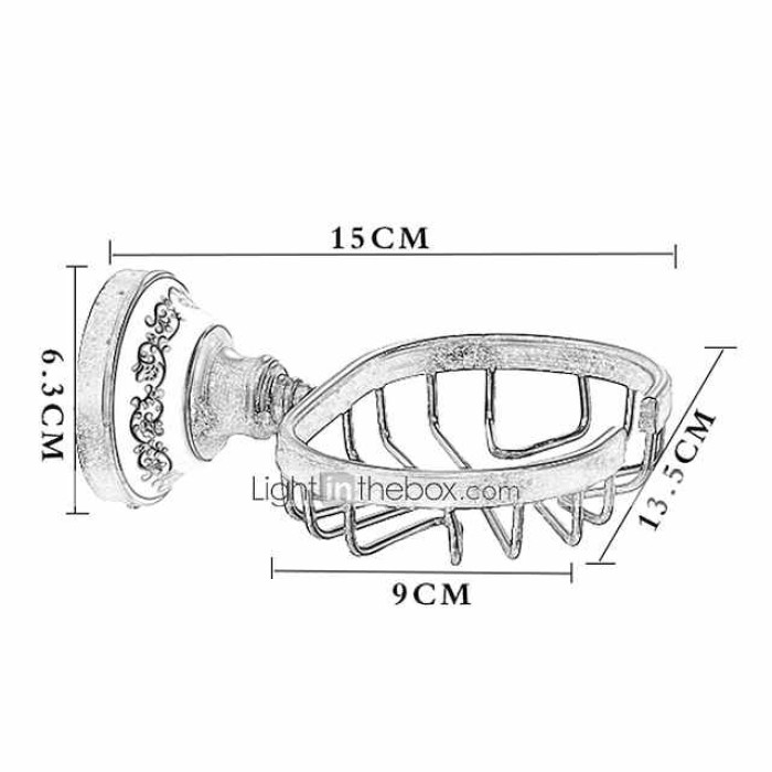 Soap Dishes & Holders Creative / Multifunction Antique / Traditional Brass / Ceramic Bathroom Wall Mounted