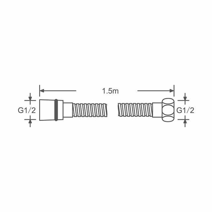 Faucet accessory - Superior Quality Water Supply Hose Contemporary Stainless Steel Chrome