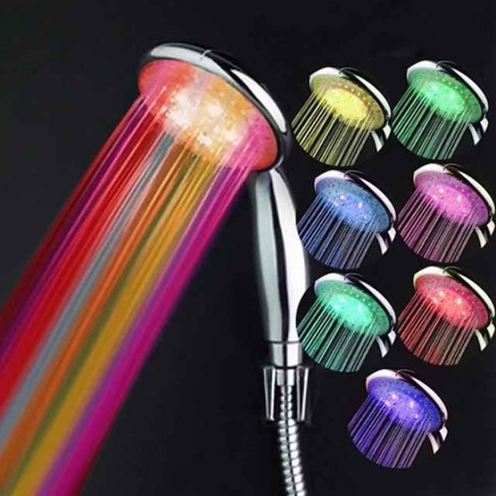 Contemporary Hand Shower / Rain Shower Chrome Feature - Creative / LED / Shower, Shower Head