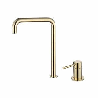 Bathroom Sink Faucet,Black/Chrome/Brushed Gold/Rose Gold Finish Widespread Single Handle Dual Holes Basin Sink Mixer Tap Washroom Faucet with Hot and Cold Switch