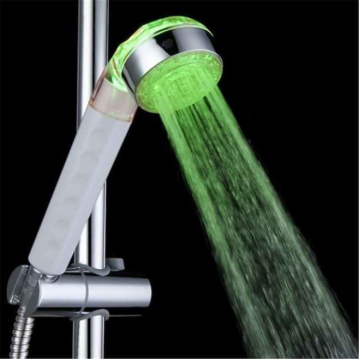 3-Color Temperature Sensitive LED Color Changing Hand Shower