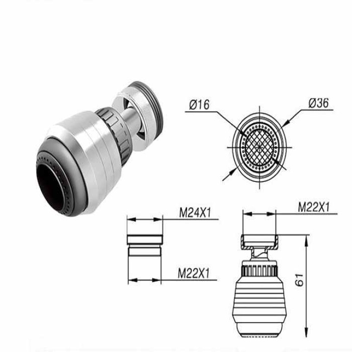 Water saving bubbler faucet splash proof water outlet multi function bubbler with hose