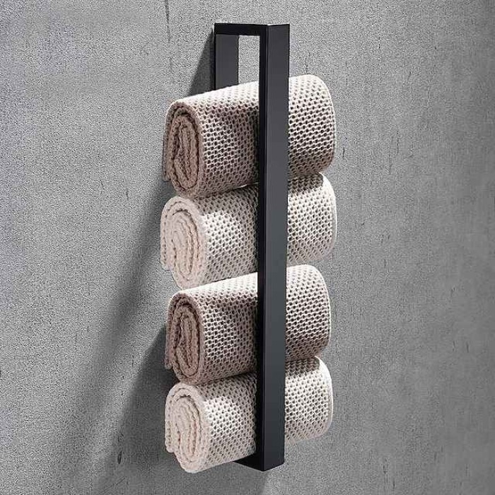 Towel Bar / Bathroom Shelf New Design / Self-adhesive / Creative Contemporary / Modern Stainless Steel 1PC - Bathroom Single / 1-Towel Bar Wall Mounted