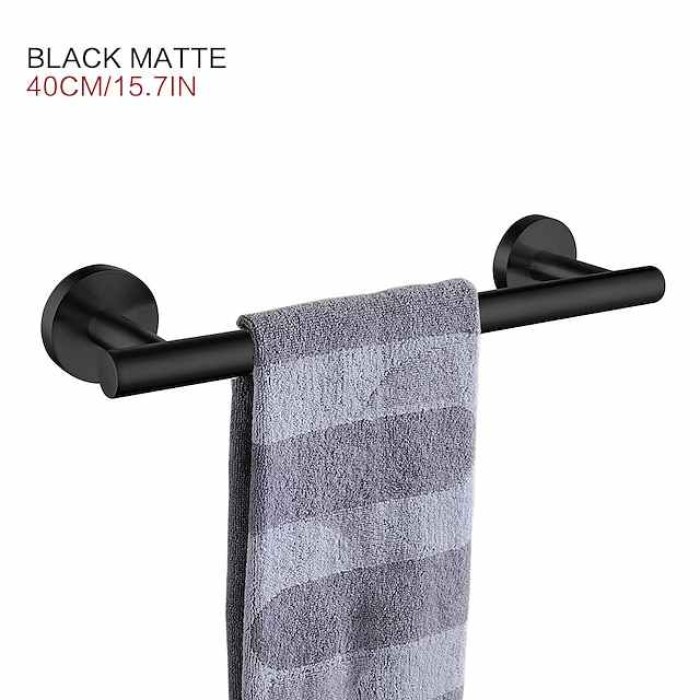 Towel Bar Stainless Steel Bathroom Shelf Single Rod Wall Mounted New Desig 1 pc 30/40/45/50/60cm