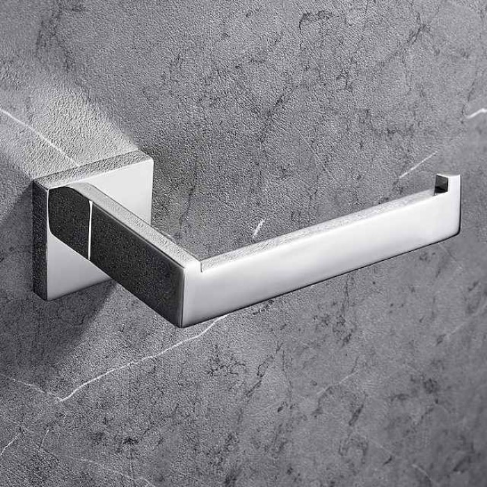 Bathroom Hardware Accessory Set,Stainless Steel  Contain with Towel Bar,Robe Hook, Toliet Paper Holder and Bathroom Rack Wall Mounted Polished/Brushed/Painted Finishes