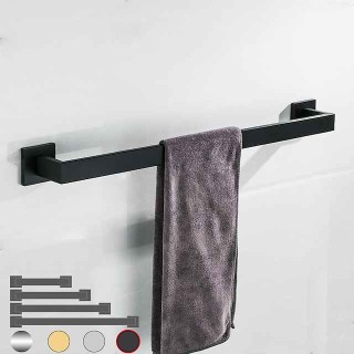 Towel Bar Stainless Steel Bathroom Shelf Electroplated New Design Bathroom Single Rod Wall Mounted 1PC Chrome and Painted Finish