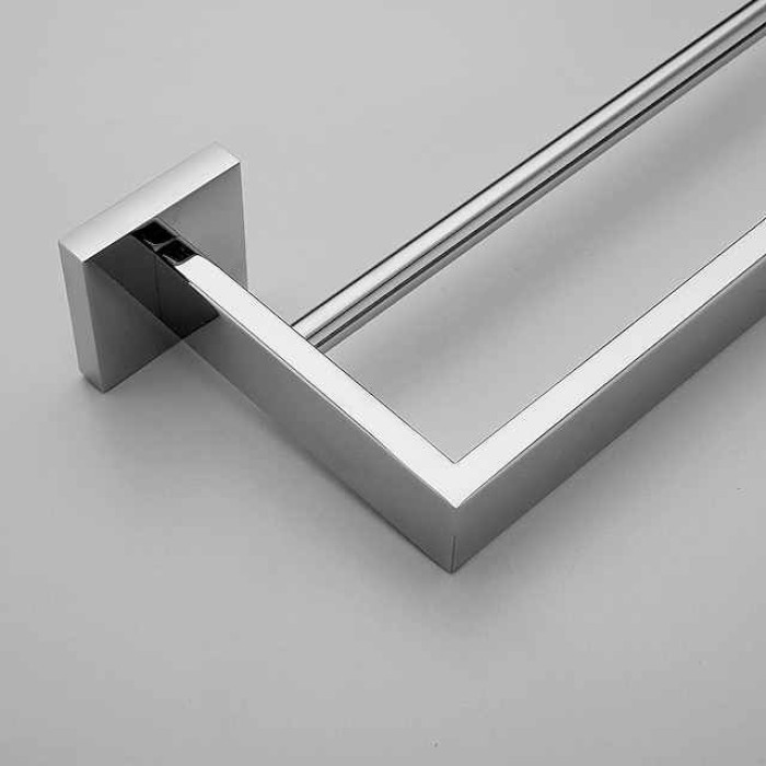 Towel Rack Holder for Bathroom,Stainless Steel Tower Bar Wall-mounted Bathroom Hardware Accessories Tower Bar 30-60cm(Black/Chrome/Golden/Brushed Nickel)