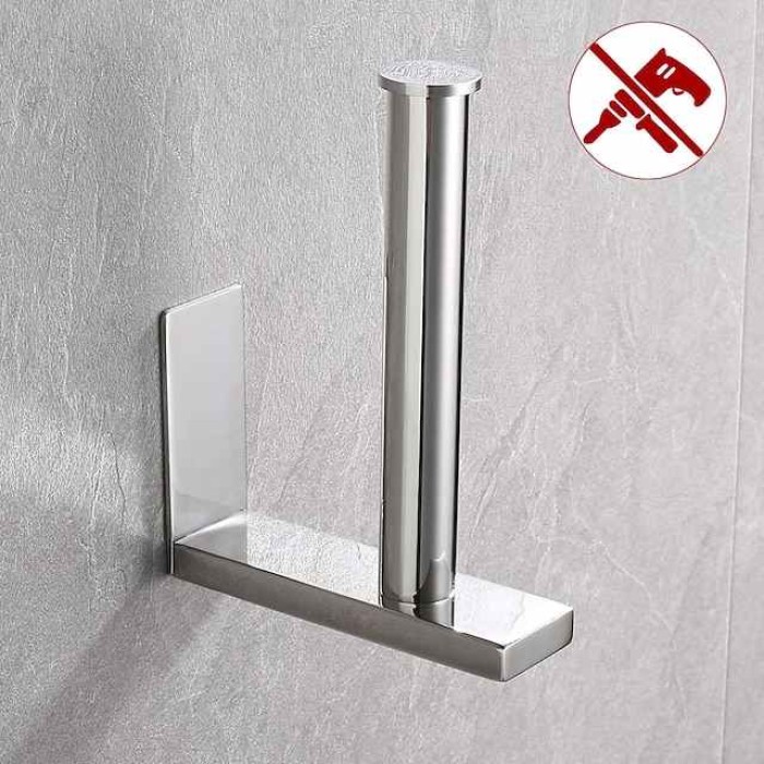 Toilet Paper Holder Bathroom Tissue Holder 304 Stainless Steel Self Adhesive Wall Mounted 1pc