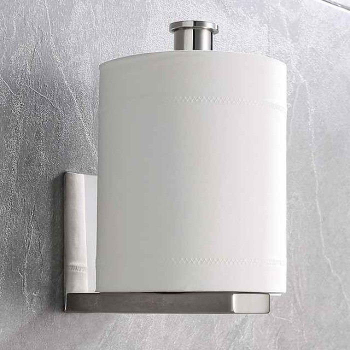 Toilet Paper Holder Bathroom Tissue Holder 304 Stainless Steel Self Adhesive Wall Mounted 1pc