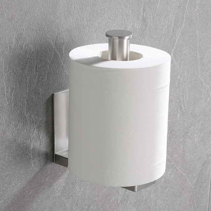 Toilet Paper Holder Bathroom Tissue Holder 304 Stainless Steel Self Adhesive Wall Mounted 1pc