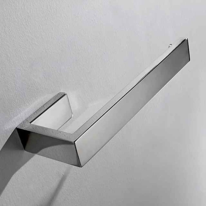 Bathroom Towel Bar 304 Stainless Steel Single Bar Matte Black, Mirror Polished, Brushed Wall Mounted Bathroom & Kitchen