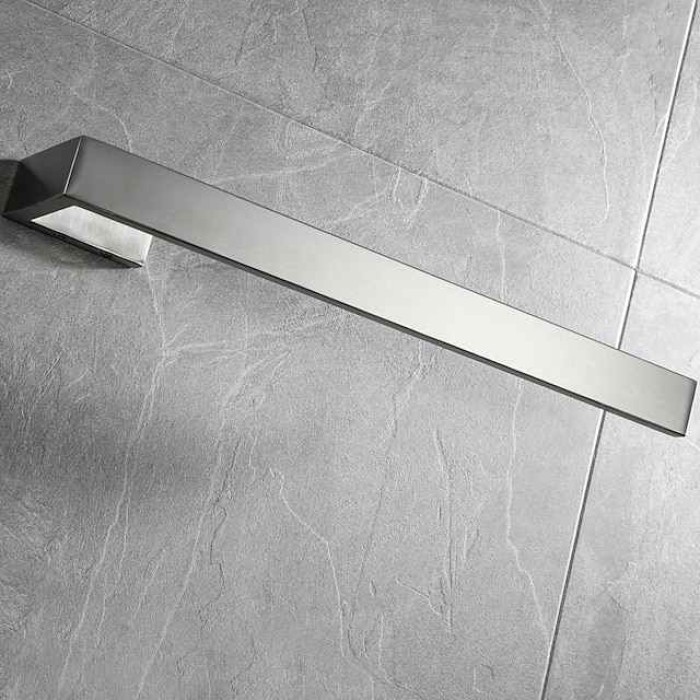 Bathroom Towel Bar 304 Stainless Steel Single Bar Matte Black, Mirror Polished, Brushed Wall Mounted Bathroom & Kitchen