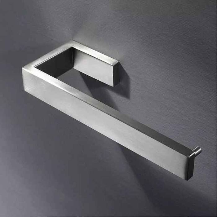 Bathroom Towel Bar 304 Stainless Steel Single Bar Matte Black, Mirror Polished, Brushed Wall Mounted Bathroom & Kitchen