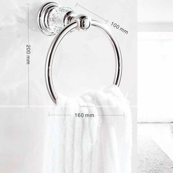 Wall Mounted Silver Bathroom Hardware Towel Bar, Robe Hook, Towel Holder, Toilet Paper Holder, 304Stainless Steel - for Home and Hotel bathroom