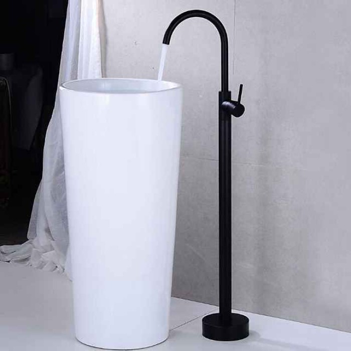 Bathtub Faucet Contemporary Roman Tub Ceramic Valve Bath Shower Mixer Taps