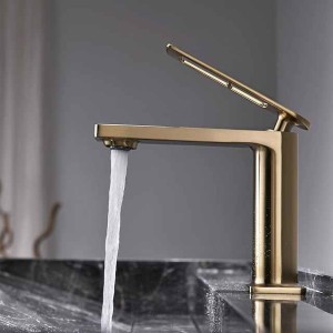 Single Handle Bathroom Faucet, Painted Finishes/Electroplated/Chrome One Hole Centerset, Brass Bathroom Sink Faucet with Hollow Handle