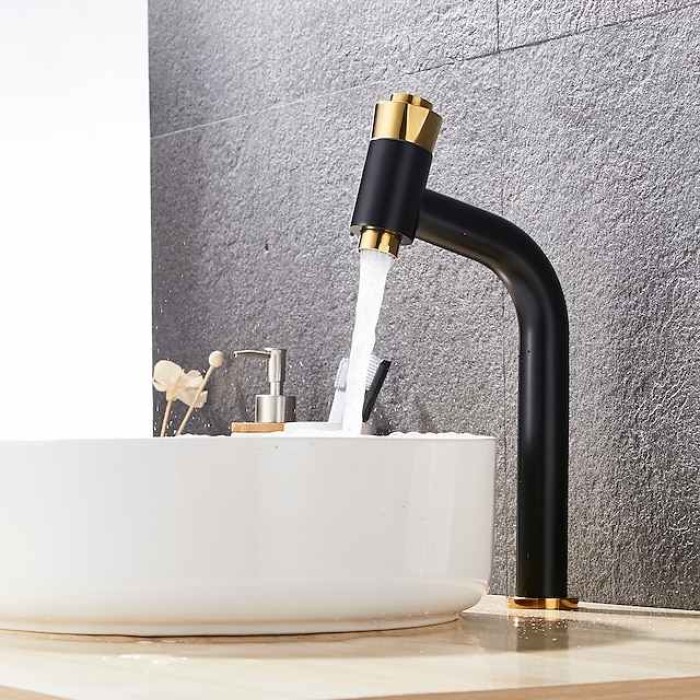 Bathroom Sink Faucet - Waterfall Electroplated Centerset Single Handle One HoleBath Taps / Bathroom Sink Faucet+ Accessories / Contemporary / Vintage / Ceramic Valve / Brass