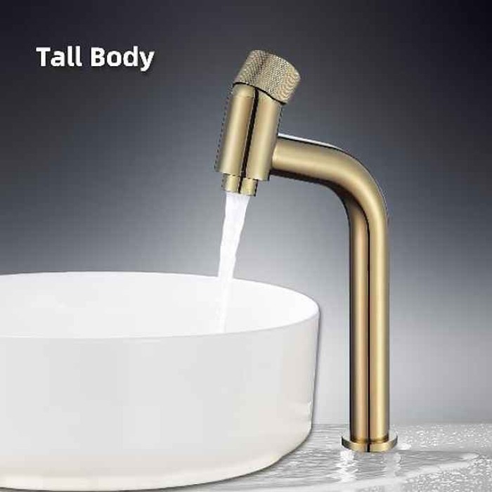 Bathroom Sink Faucet - Waterfall Antique Brass / Electroplated Centerset Single Handle One HoleBath Taps