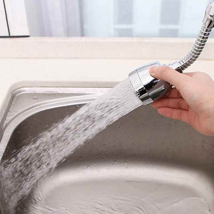 Faucet Splash Head Extension Universal Tap Water Shower Water-Saving Rotary Filter Nozzle