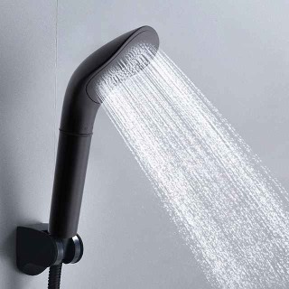 Black High Quality Pressure Rainfall Shower Head black Shower Head Water Saving Filter Spray Nozzle High Pressure Water Saving