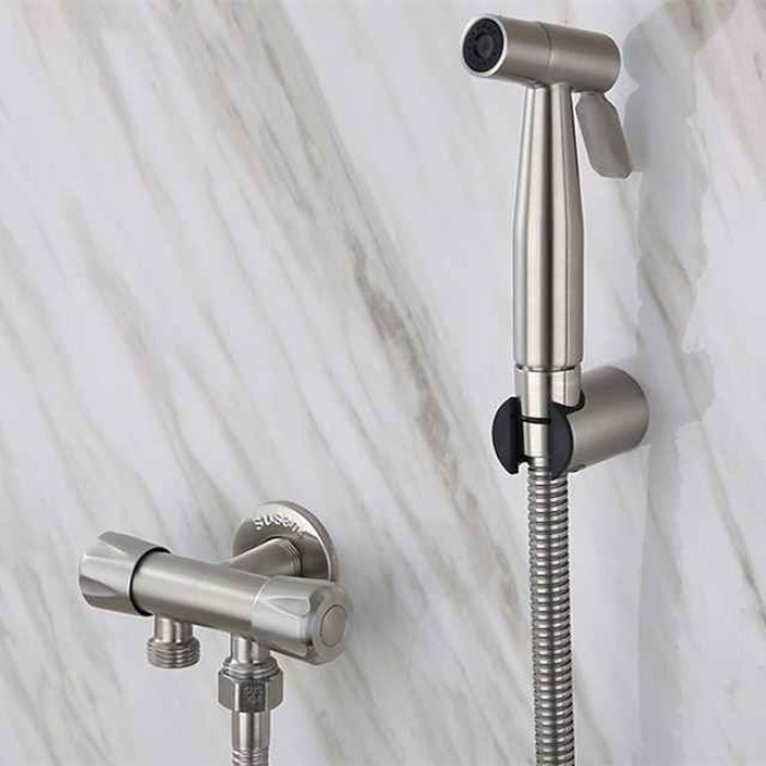 Single hole Bidet Stainless Steel Self-Cleaning Contemporary / Single Handle One Hole