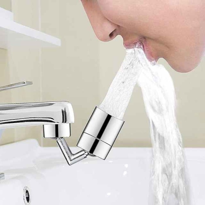 Faucet Extender Aerator 720° Swivel, Universal Splash Kitchen Tap Filter Bathroom Basin Faucet Spray Head Washroom, Water Saving Nozzle Sprayer Attachment