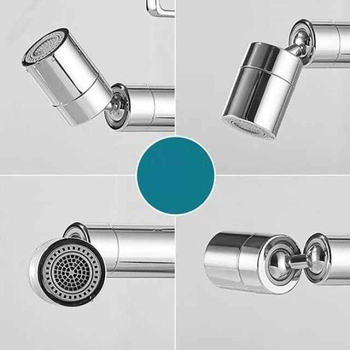 Faucet Extender Aerator 720° Swivel, Universal Splash Kitchen Tap Filter Bathroom Basin Faucet Spray Head Washroom, Water Saving Nozzle Sprayer Attachment