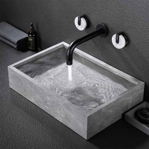 Bathroom Sink Faucet - Rotatable / Wall Mount Painted Finishes Mount Inside Two Handles Three HolesBath Taps