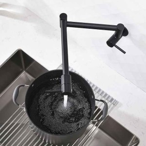 Kitchen faucet - Two Handles One Hole Electroplated Pot Filler Centerset Contemporary Kitchen Taps